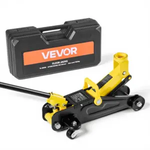 VEVOR 1.5 Ton Low Profile Floor Jack 5.1-12.2 in front view