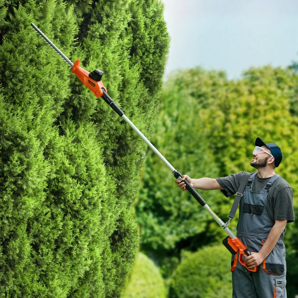 VEVOR Cordless Pole Hedge Trimmer High Branch 18 inch product image 8