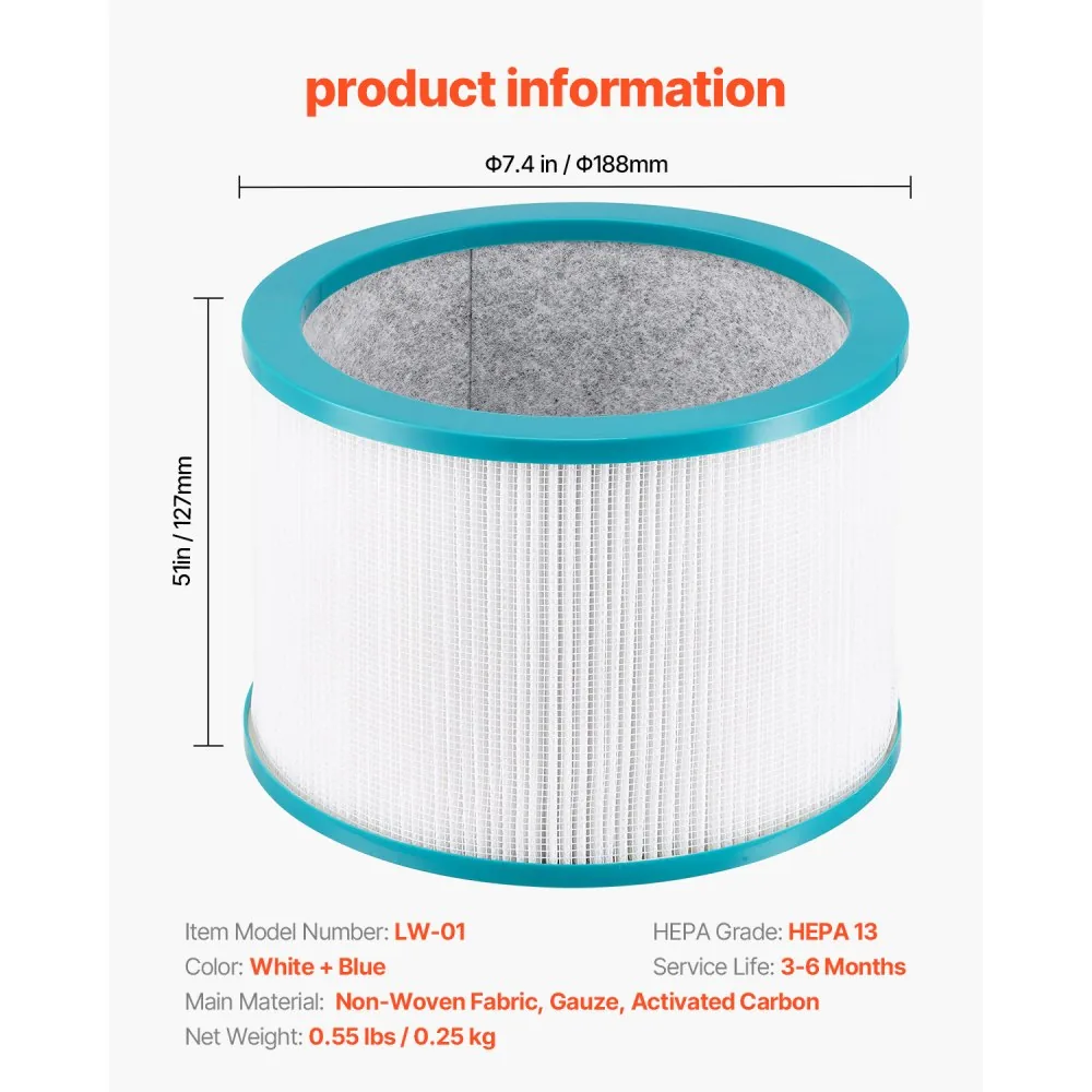 VEVOR Replacement Filter for Tower Fan 7.4inch product image 7