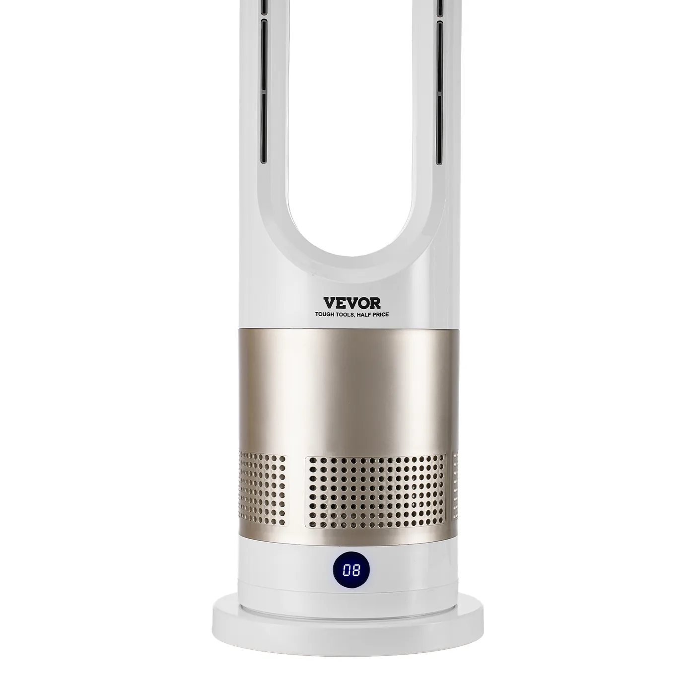 VEVOR Tower Fan Bladeless 26inch Cool/Warm Air Thickened Base