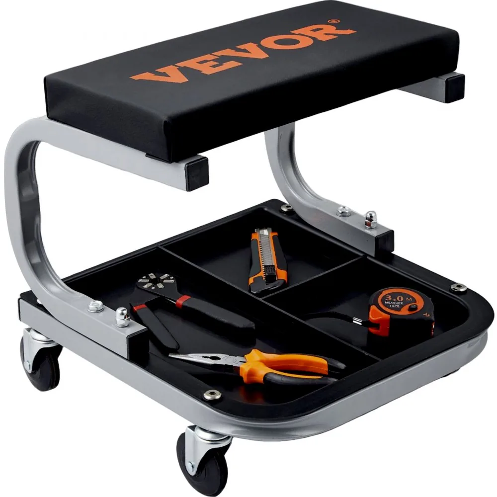 VEVOR shop seat in garage workspace