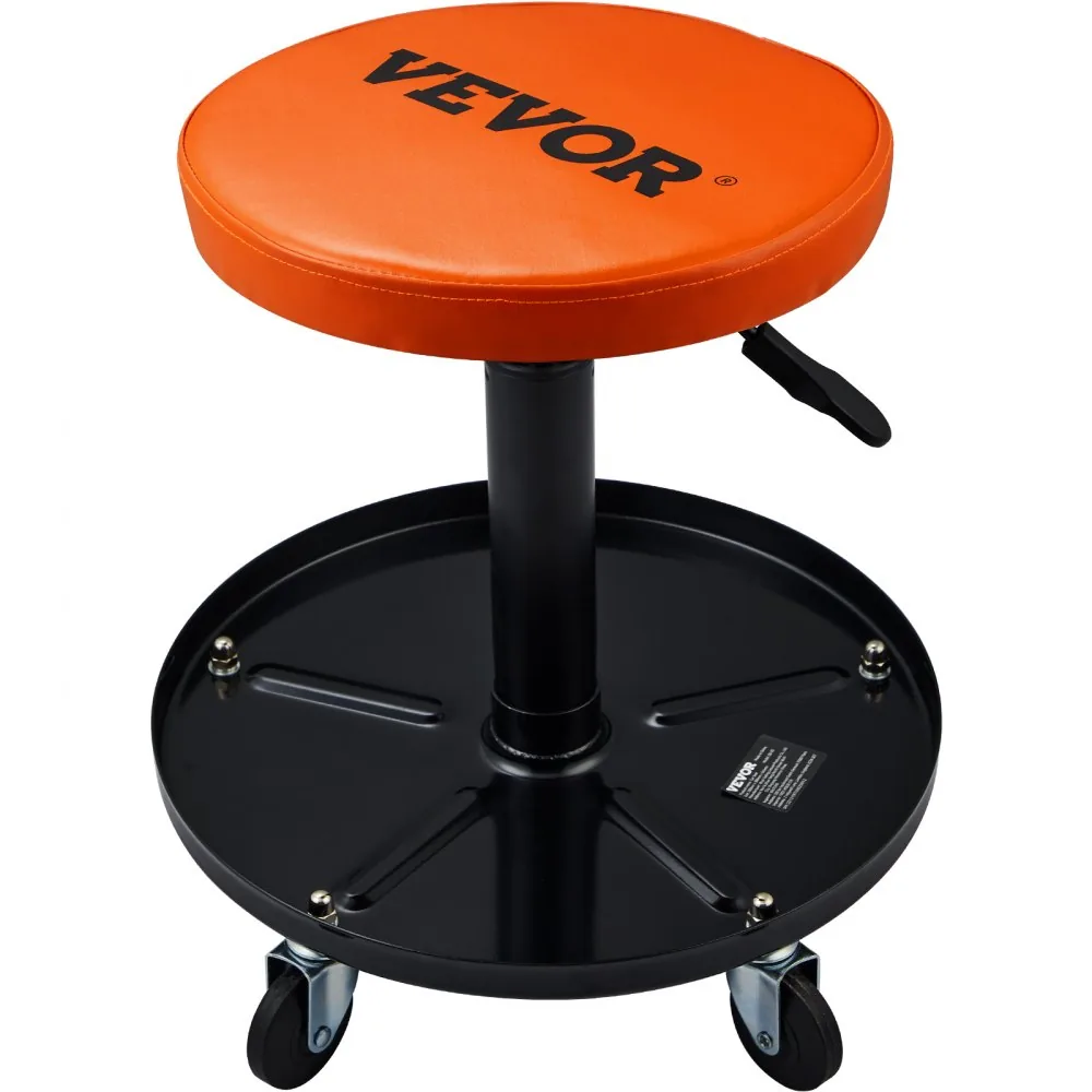 VEVOR Mechanic Stool 250 LBS Rolling with Tool Tray application detail