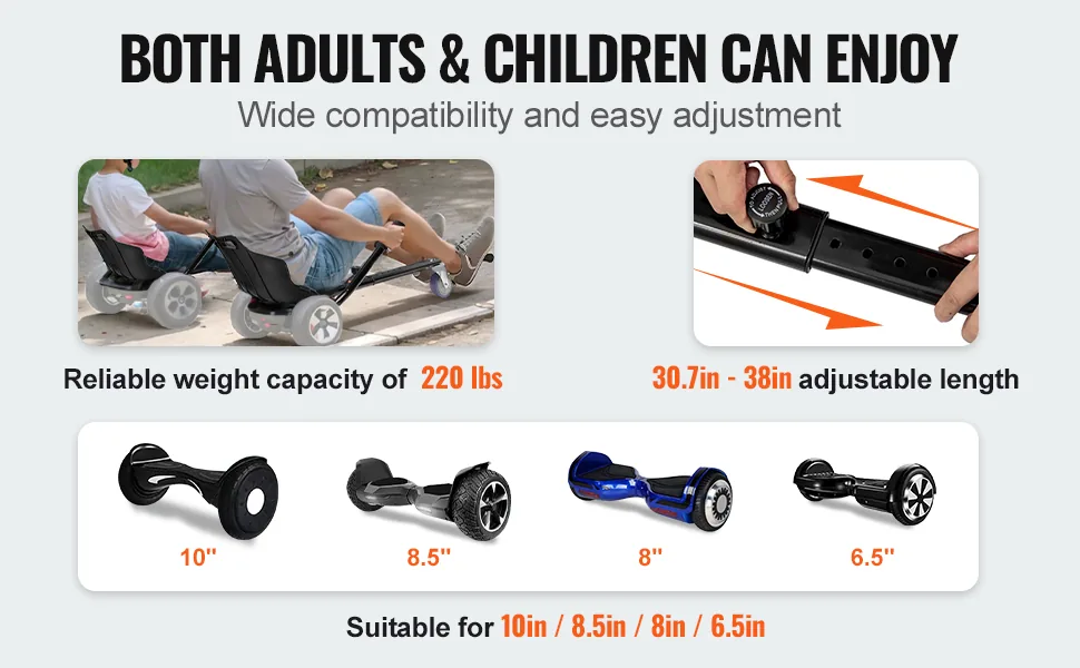 VEVOR Hoverboard Seat Attachment(Not included hoverboards) feature 1