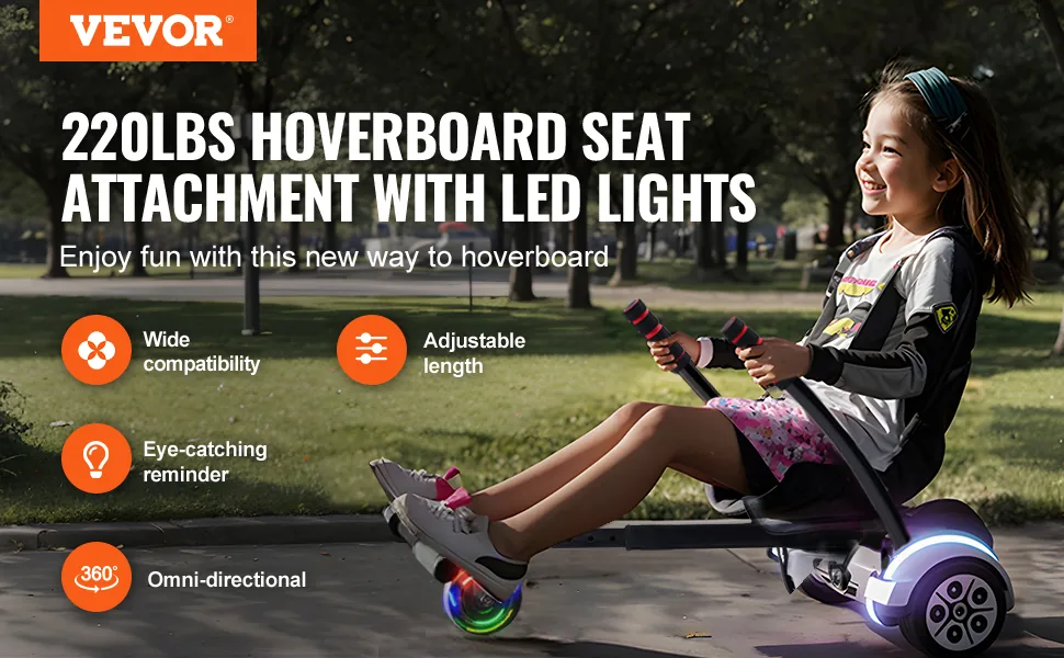 VEVOR Hoverboard Seat Attachment(Not included hoverboards) overview