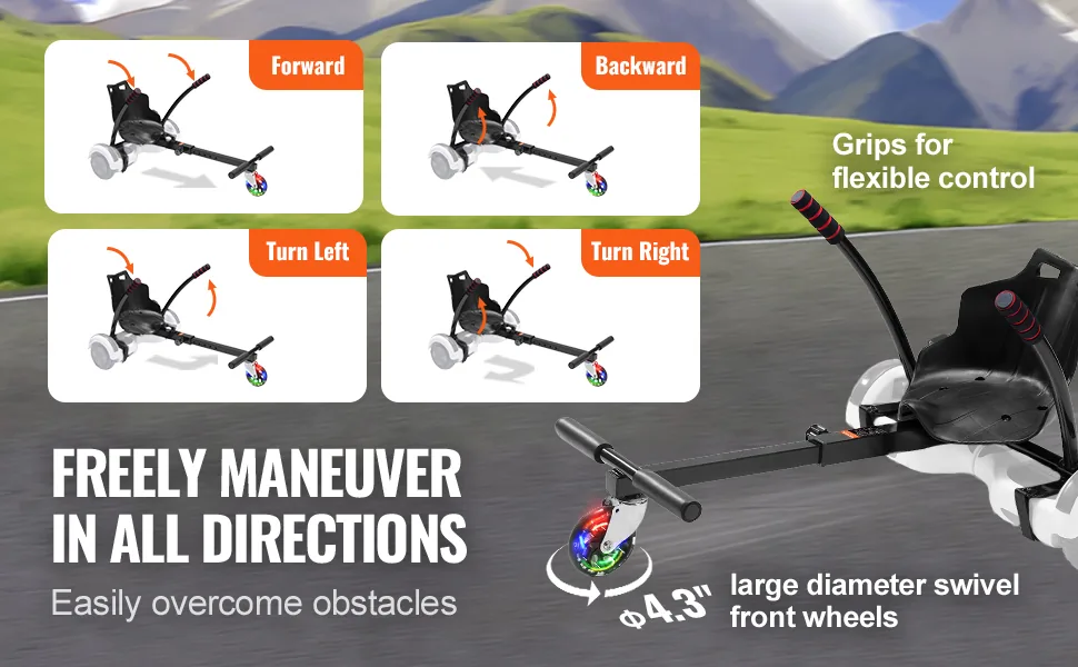 VEVOR Hoverboard Seat Attachment(Not included hoverboards) feature 2