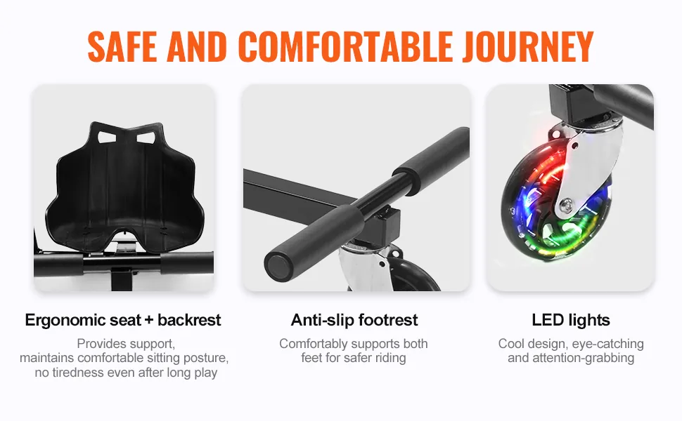 VEVOR Hoverboard Seat Attachment(Not included hoverboards) feature 3