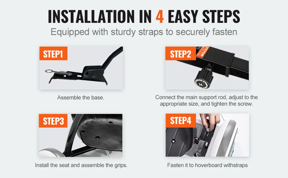 VEVOR Hoverboard Seat Attachment(Not included hoverboards) feature 4