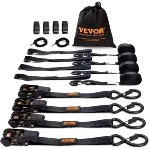 VEVOR Ratchet Tie Down Straps (4PK) 1 inch*15 ft product image 1