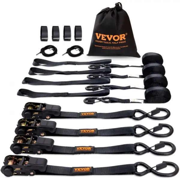 VEVOR Ratchet Tie Down Straps (4PK) 1 inch*15 ft product image 1