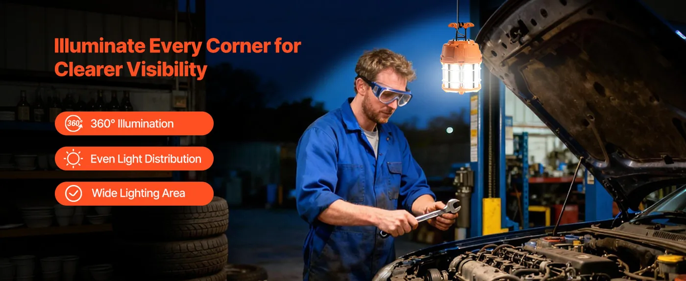 VEVOR LED Temporary Work Light 60W 1 Pack feature 1
