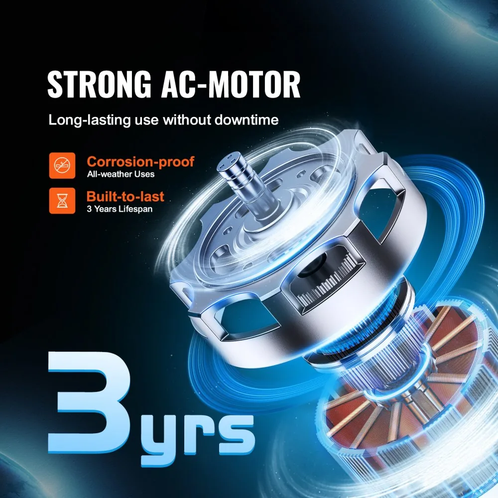 VEVOR Inline Duct Fan Standard Knob Speed Control AC 8 inch product image 3