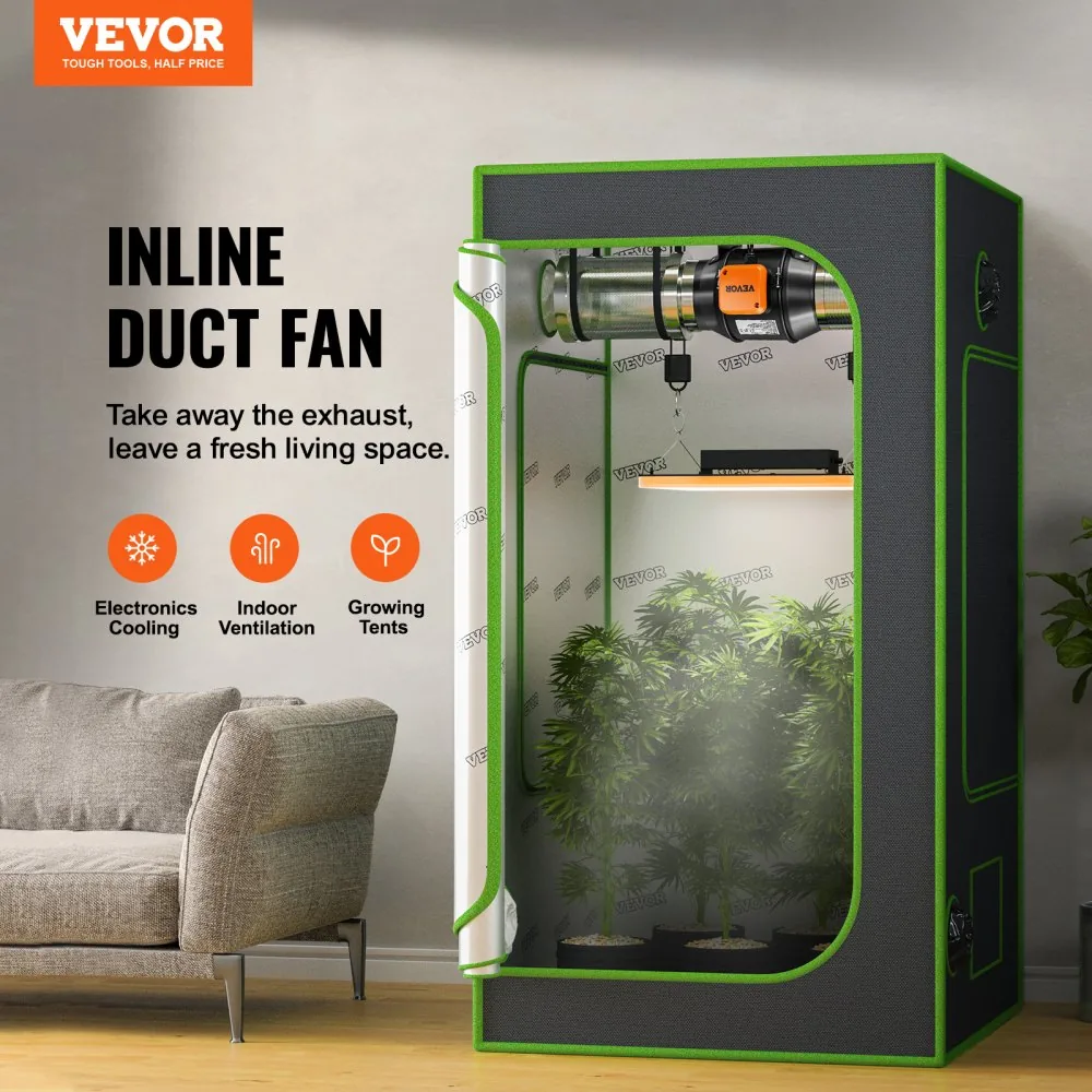VEVOR Inline Duct Fan PWM Temperature & Humidity Control product image 2