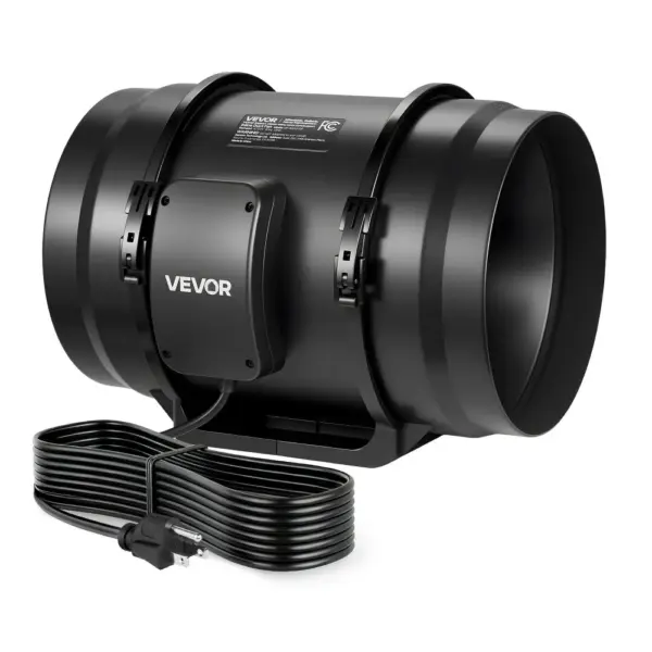 VEVOR 8" Inline Duct Fan Without Controller AC 8 inch product image 1