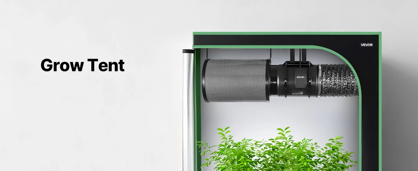 VEVOR 8" Inline Duct Fan Without Controller AC 8 inch Grow Tent