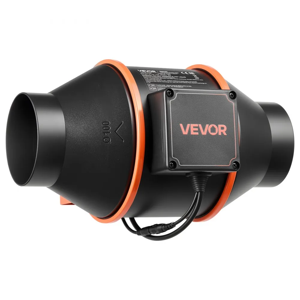 VEVOR Inline Duct Fan PWM Button Speed Control EC 4 inch product image 11