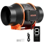 VEVOR Inline Duct Fan PWM Button Speed Control EC 6 inch product image 1