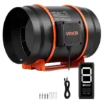 VEVOR Inline Duct Fan PWM Button Speed Control EC 8 inch product image 1