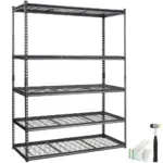 VEVOR Storage Shelving Unit 24x60x72 inch Black product image 1