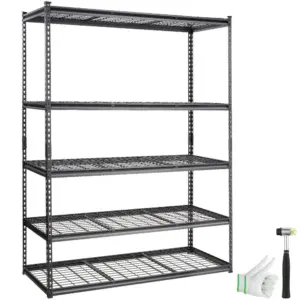 VEVOR Storage Shelving Unit 24x60x72 inch Black product image 1