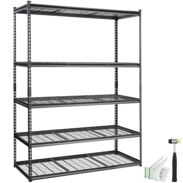 VEVOR Storage Shelving Unit 24x60x72 inch Black product image 1