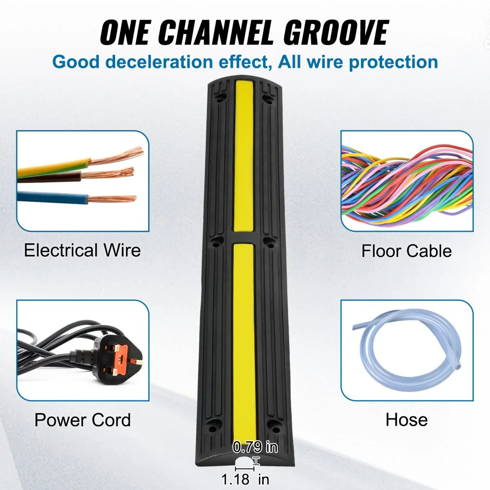 VEVOR cable protector ramp 1 channel opening