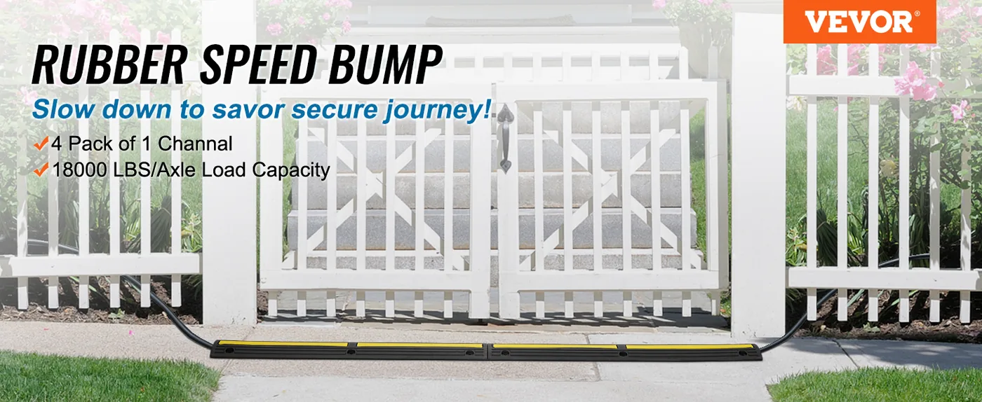 VEVOR cable protector ramp 4 pack overview