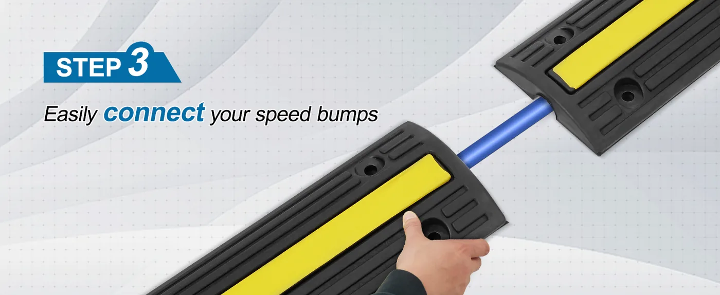 VEVOR Cable Protector Ramp 4 Pack 18000 lbs Load Step 1