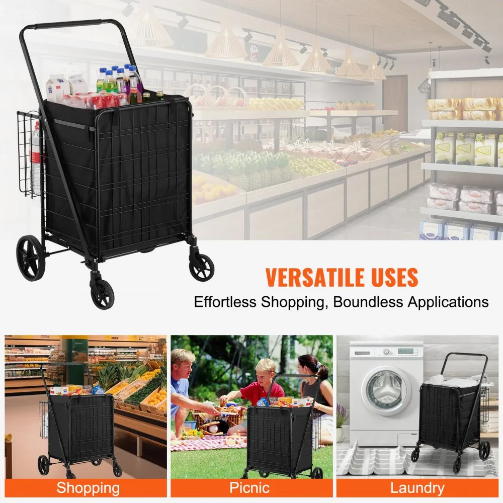 VEVOR Folding Shopping Cart with Removable Waterproof Liner product image 7