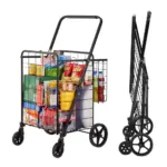 VEVOR Folding Shopping Cart Static Load 106 lbs, Dynamic Loa product image 1