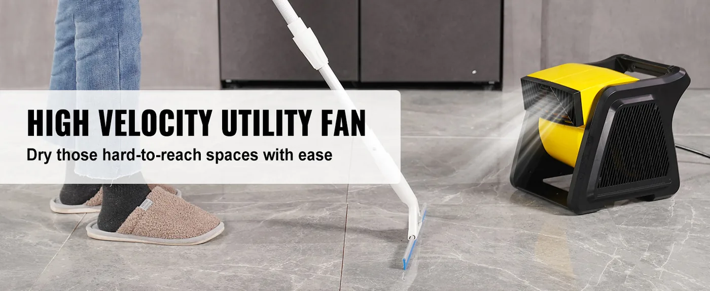 VEVOR Pivoting Utility Fan 300&deg; 1700 RPM overview