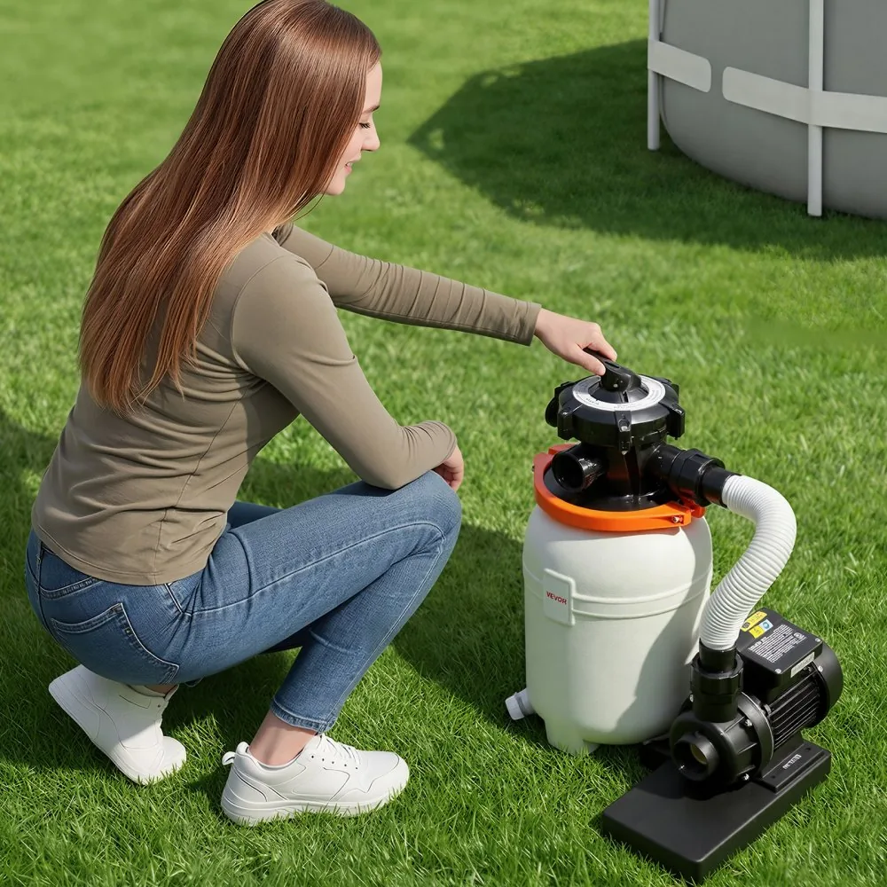 VEVOR 10 in Sand Filter Pump for Above Ground Pool 10 inch product image 8