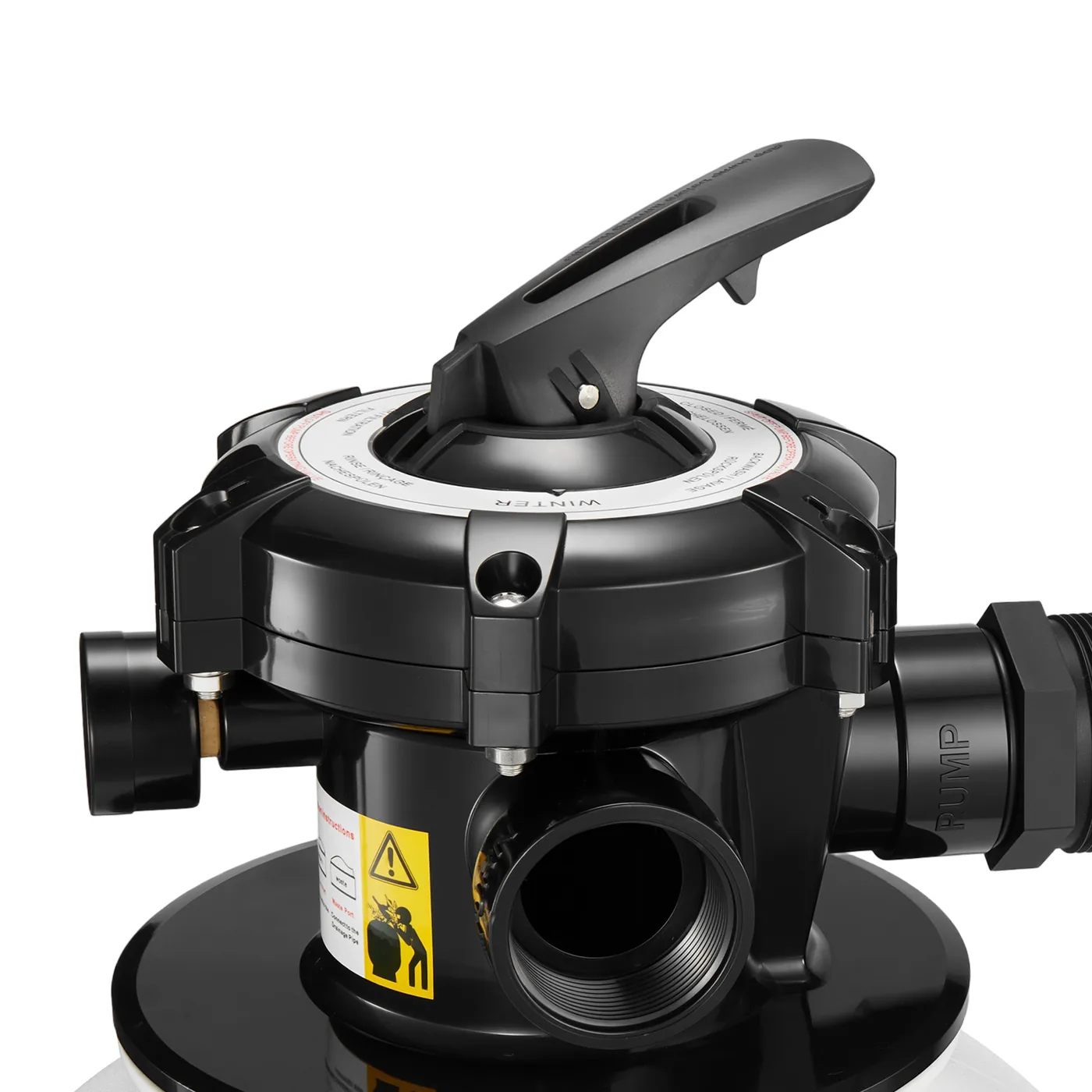 VEVOR 10 in Sand Filter Pump for Above Ground Pool 10 inch Transparent Lid
