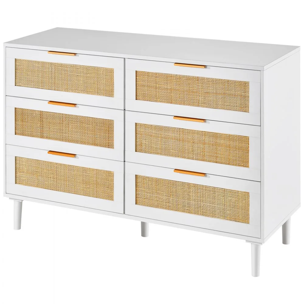 VEVOR rattan nightstand in living room