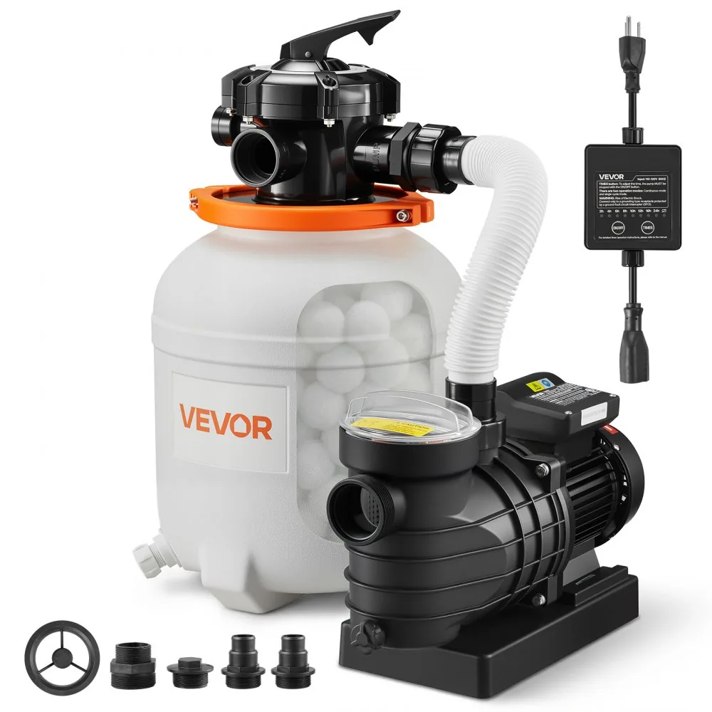 VEVOR 12 inch sand filter pump front view