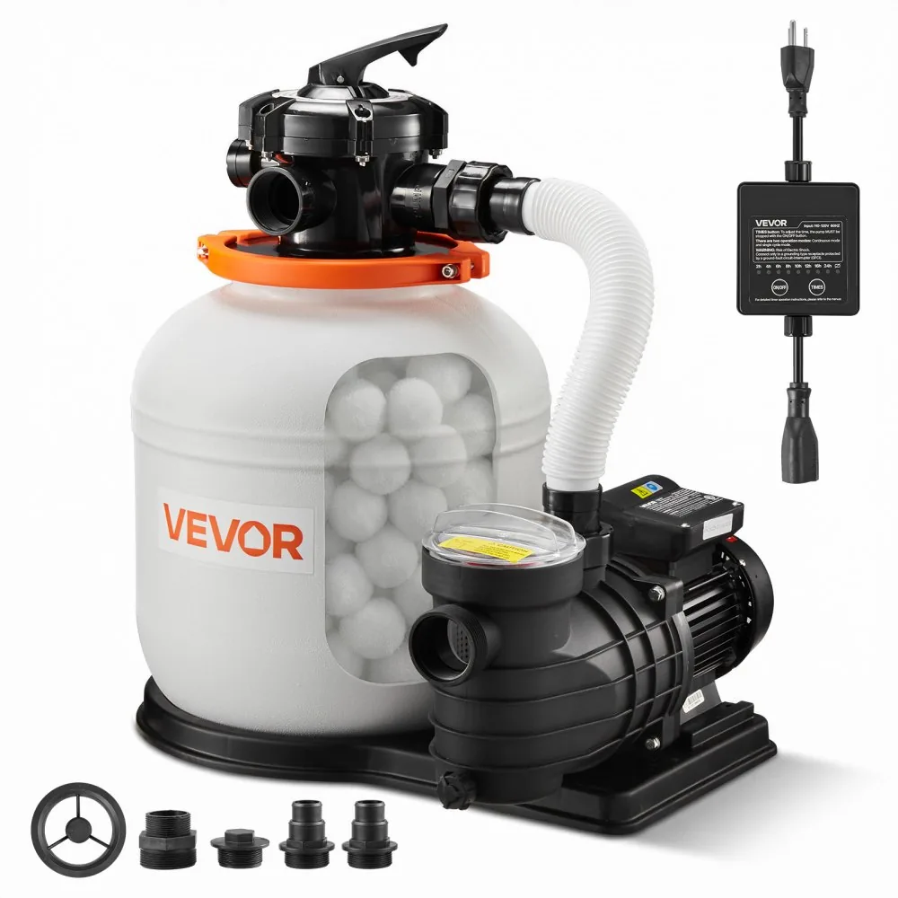 VEVOR 14 inch sand filter pump front view