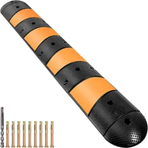 VEVOR Rubber Traffic Calming Device 72.8x12.2x2.2 in 2 Chann product image 1