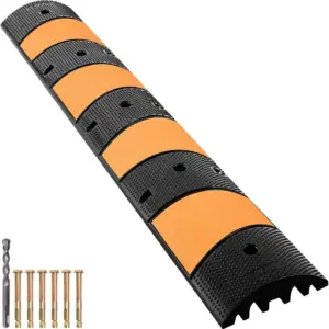 VEVOR Rubber Speed Bump 72.8x12.2x2.4 in 2 Channels 1 Pack product image 1