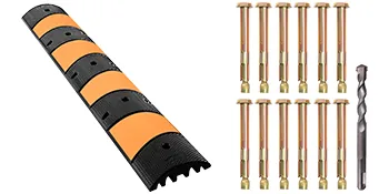 VEVOR Rubber Speed Bump 72.8x12.2x2.4 in 2 Channels 1 Pack feature 9