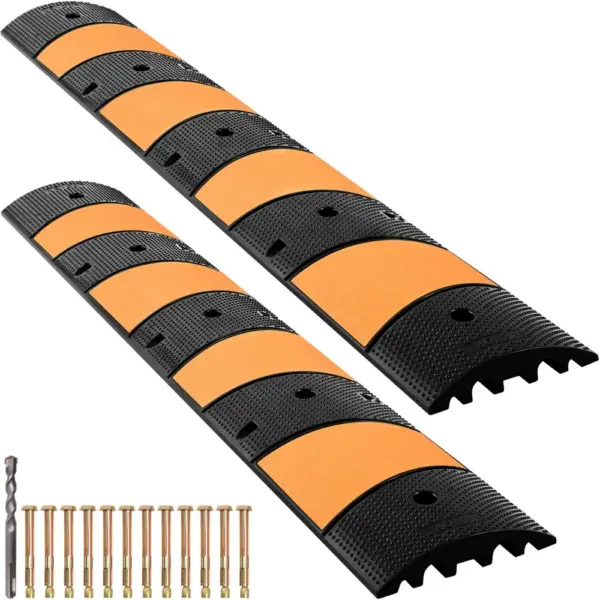 VEVOR Rubber Speed Control Hump 72.8x12.2x2.2 in 2 Channels product image 1