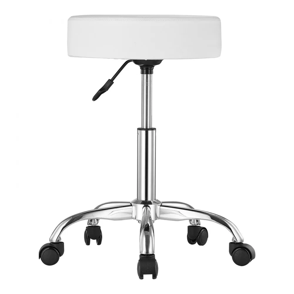 VEVOR Rolling Stool with Wheels 450 LBS White Adjustable durability detail