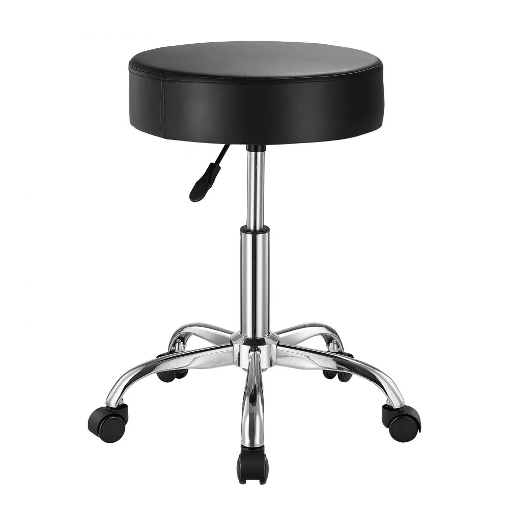 VEVOR Black Rolling Stool with Wheels 450 LBS Adjustable durability detail