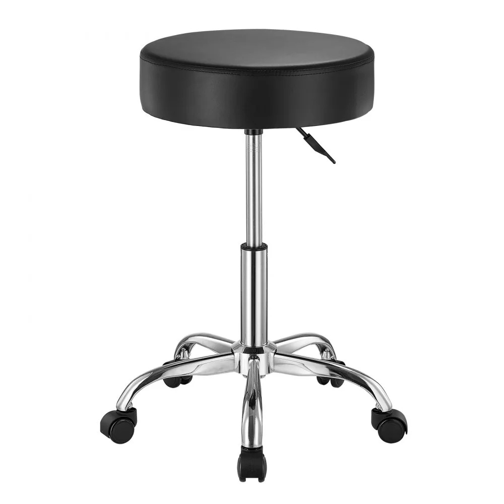 VEVOR Black Rolling Stool with Wheels 450 LBS Adjustable application detail