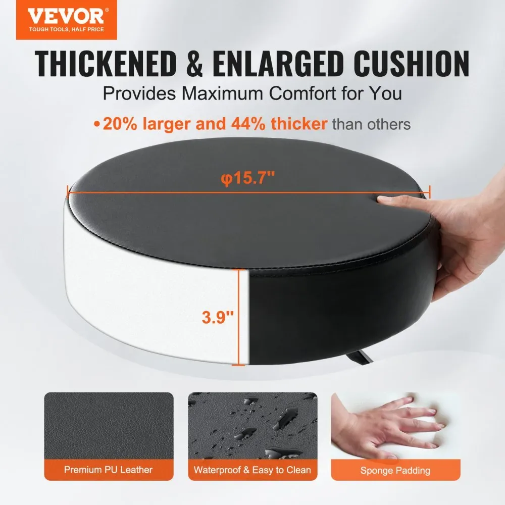 VEVOR rolling stool in salon workspace
