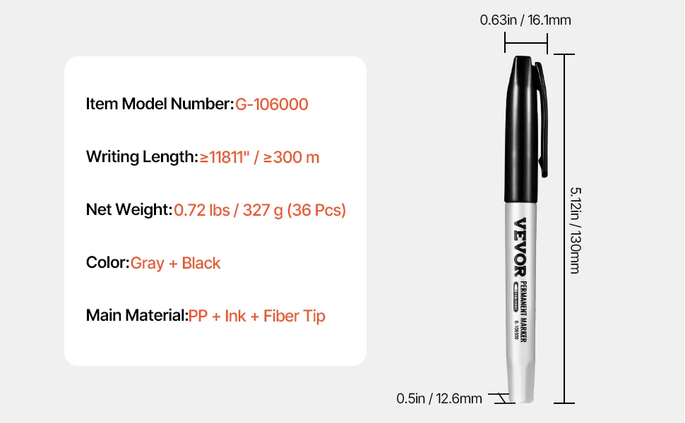 VEVOR Permanent Markers feature 5
