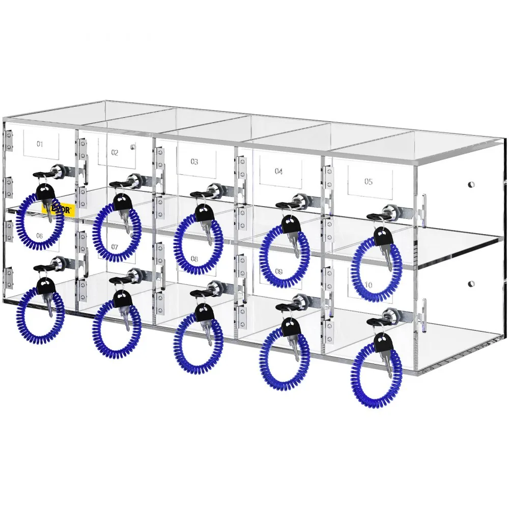 VEVOR Cell Phone Storage Locker 10 Slots with Keys durability detail