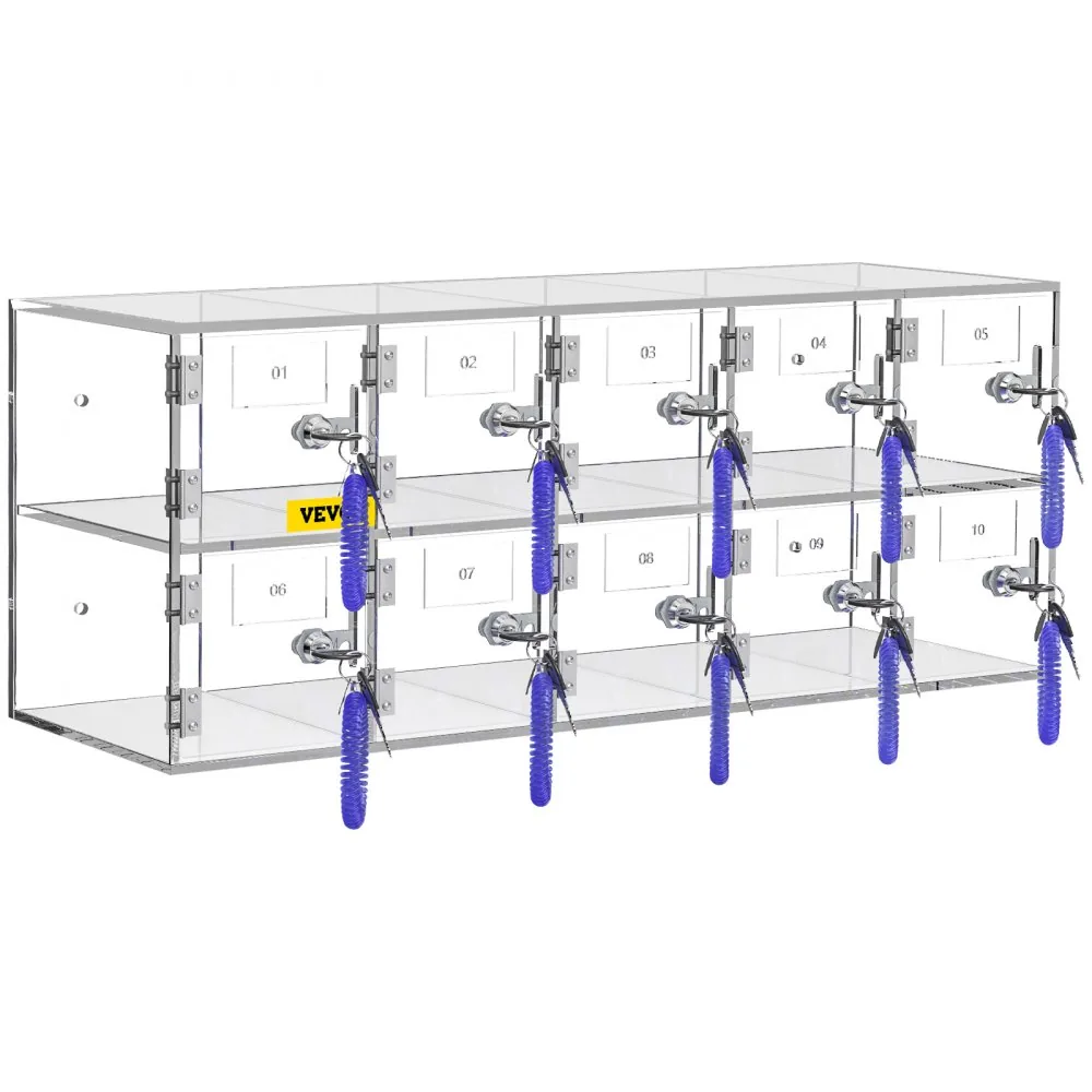 VEVOR Cell Phone Storage Locker 10 Slots with Keys application detail