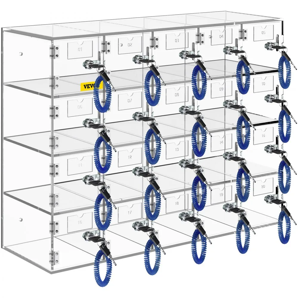 VEVOR Cell Phone Storage Locker 20 Slots with Keys durability detail