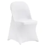 VEVOR Stretch Spandex Folding Chair Covers 100 PCS White-for product image 1