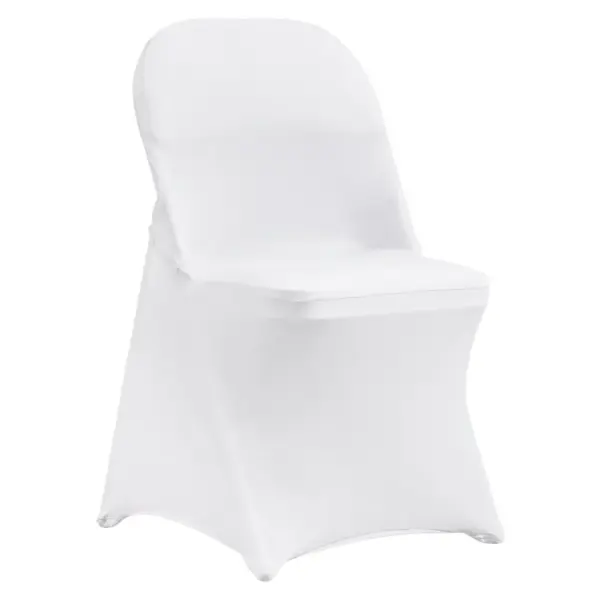 VEVOR Stretch Spandex Folding Chair Covers 100 PCS White-for product image 1