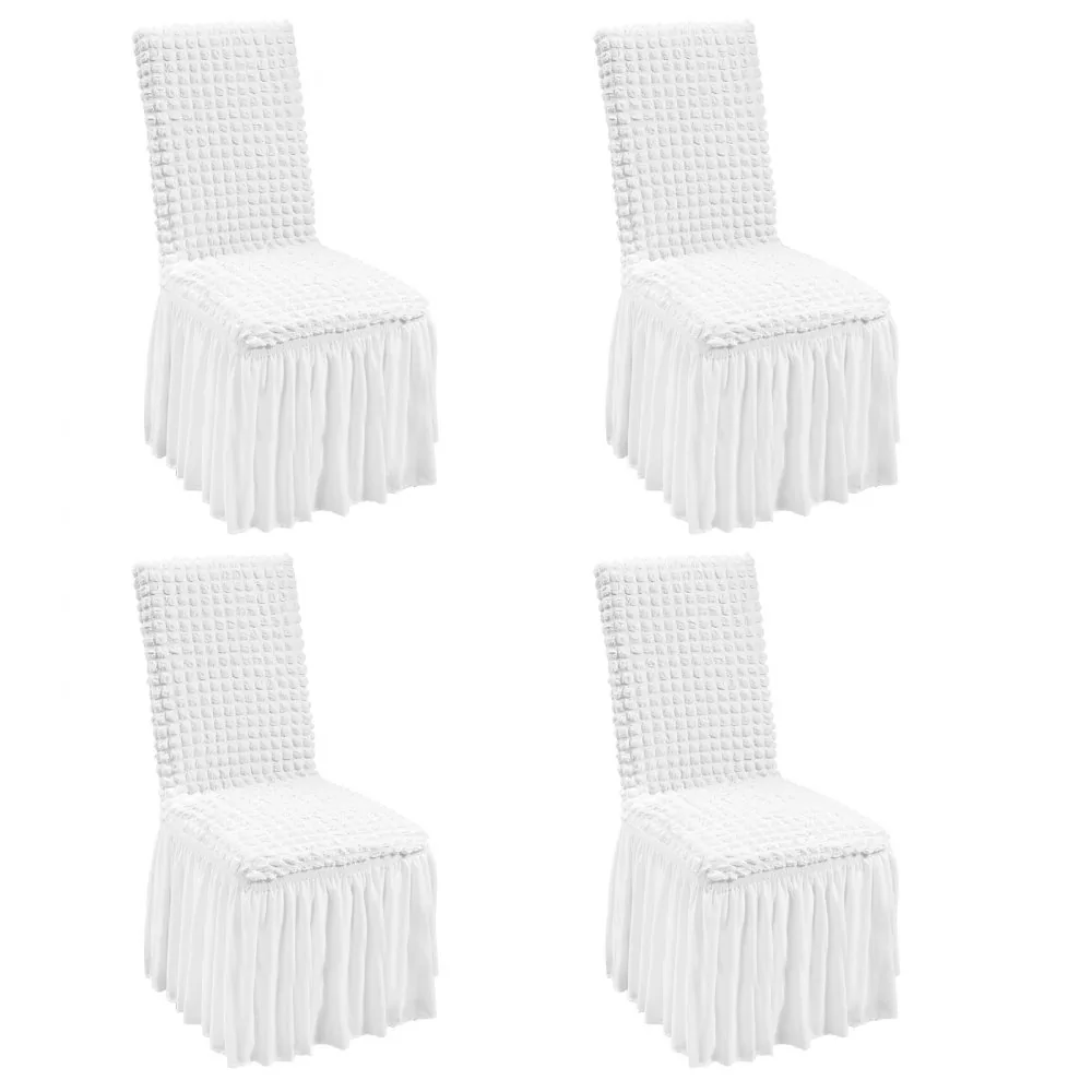 VEVOR Stretch Spandex Folding Chair Covers 4 PCS White-for B product image 1